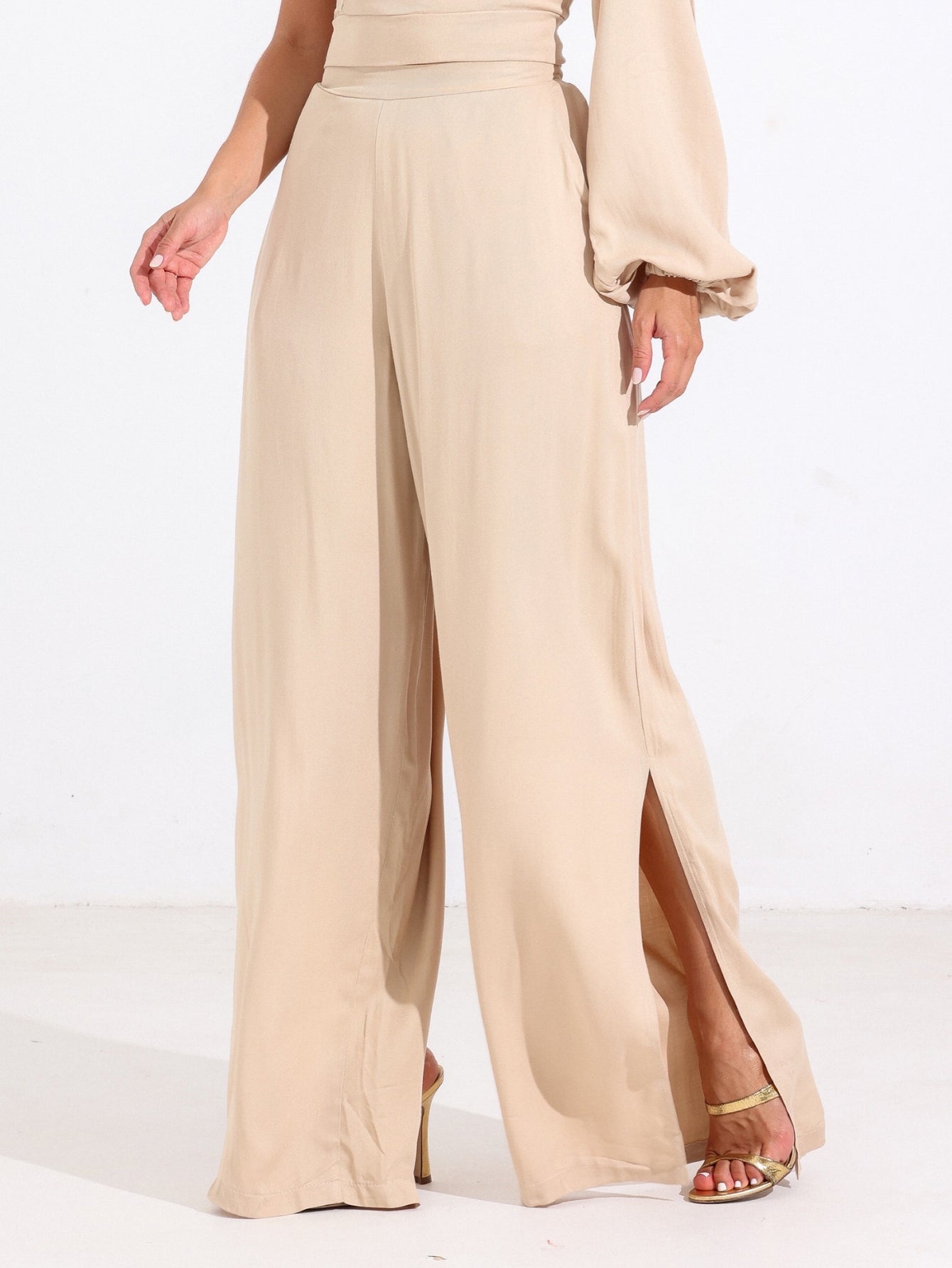 Calça Alfaiataria Reta com Fenda Lateral – Natalie