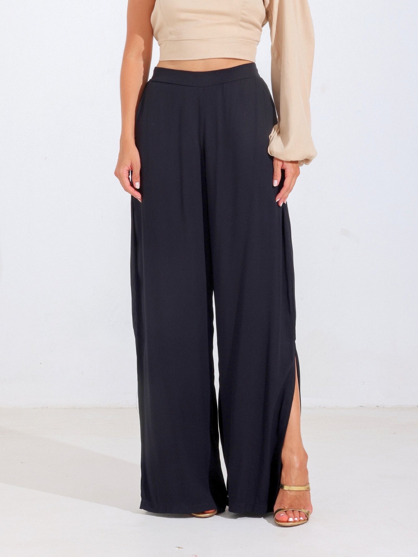 Calça Alfaiataria Reta com Fenda Lateral – Natalie