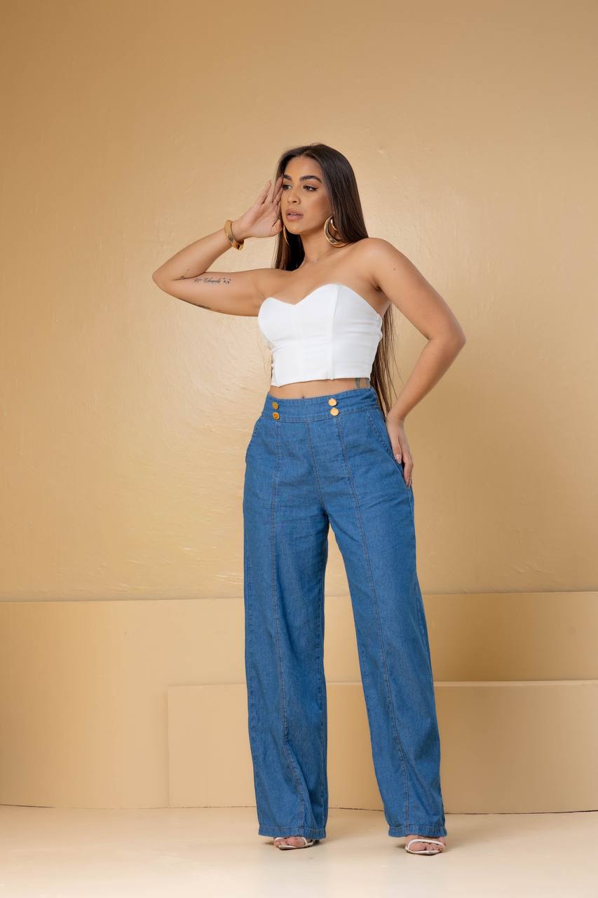 Calça Jeans Pantalona Lippert