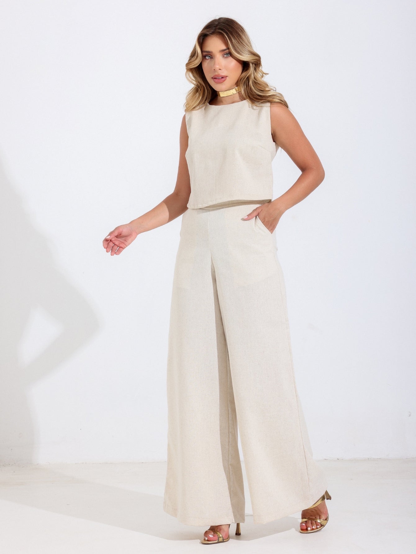 Conjunto de Linho Santorinini