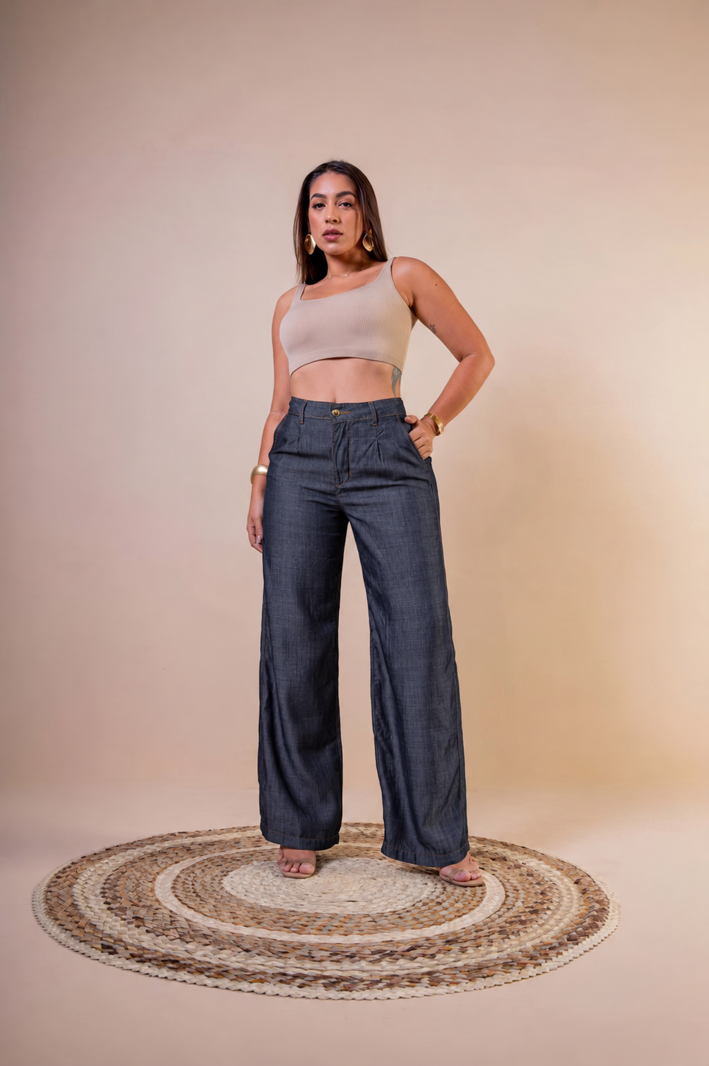 Calça Jeans Modeladora ROMA — vista frontal completa