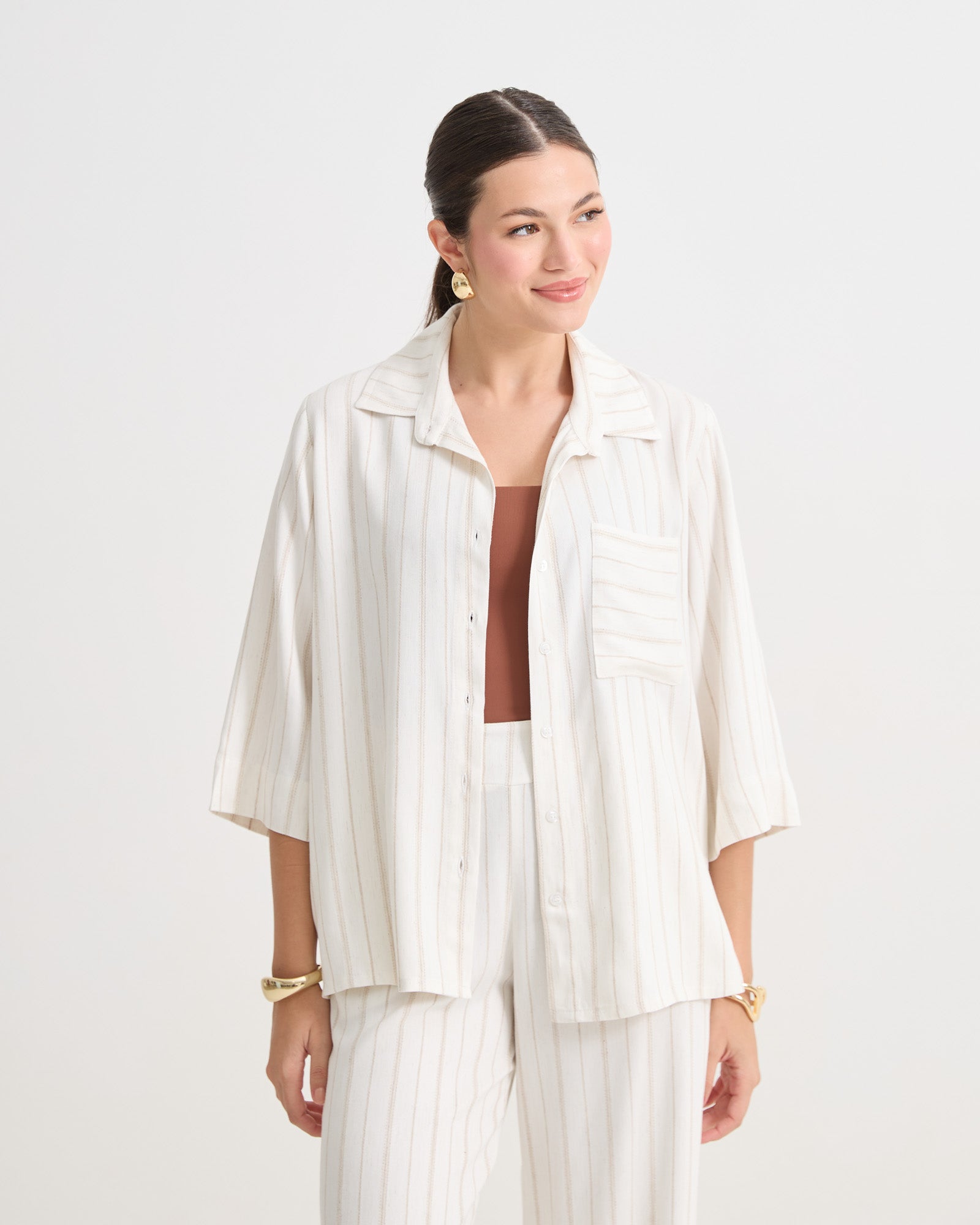 Conjunto Listrado Peônia