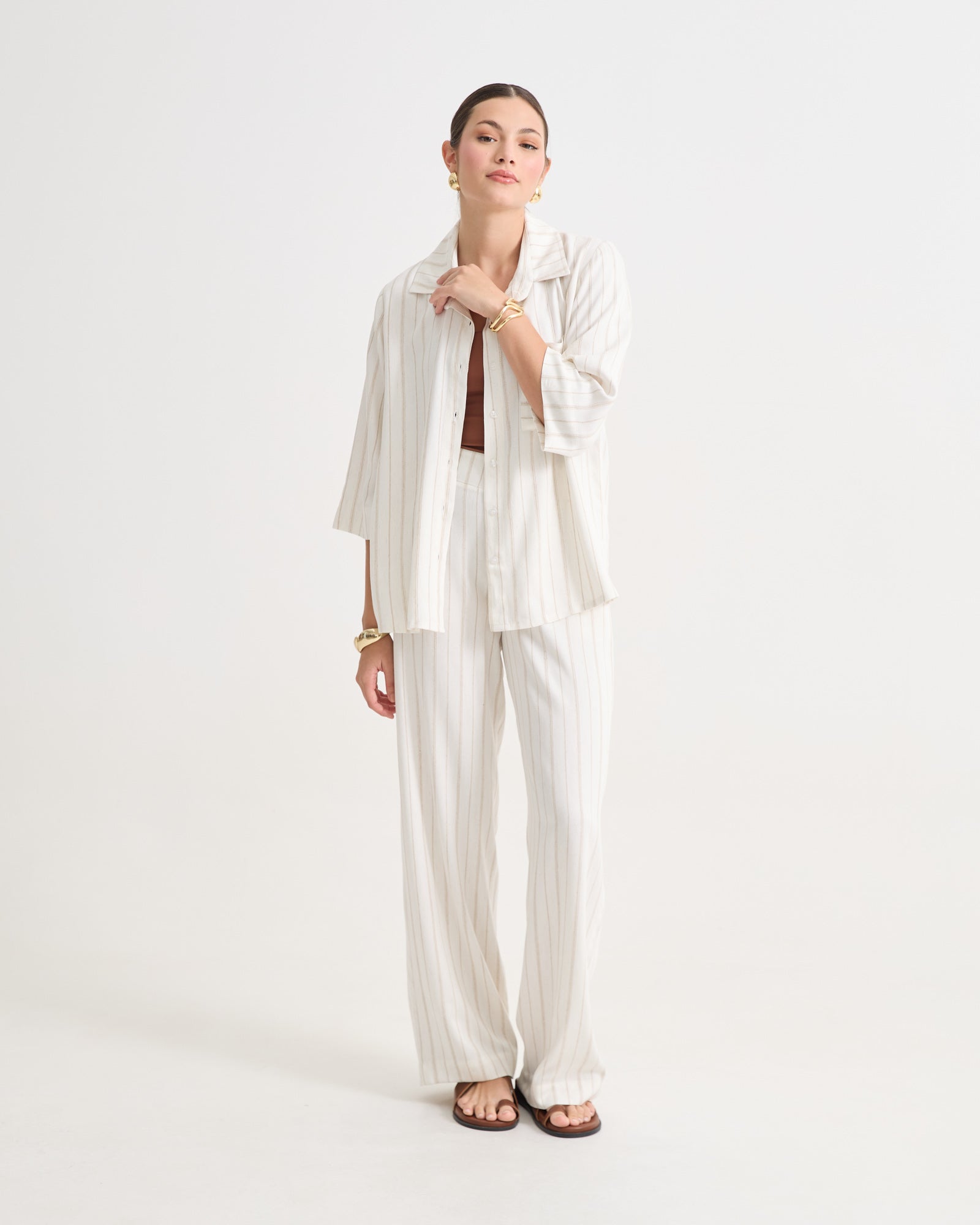 Conjunto Listrado Peônia